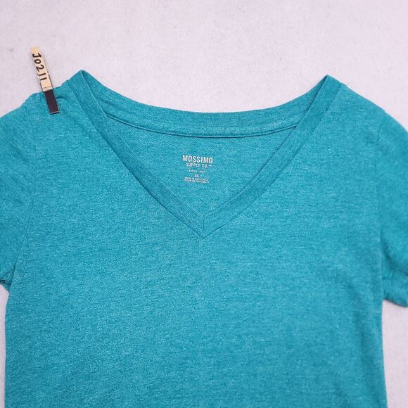 Mossimo Pullover Short Sleeve Top Shirt Womens Size Extra Small XS Blue - Picture 1 of 10